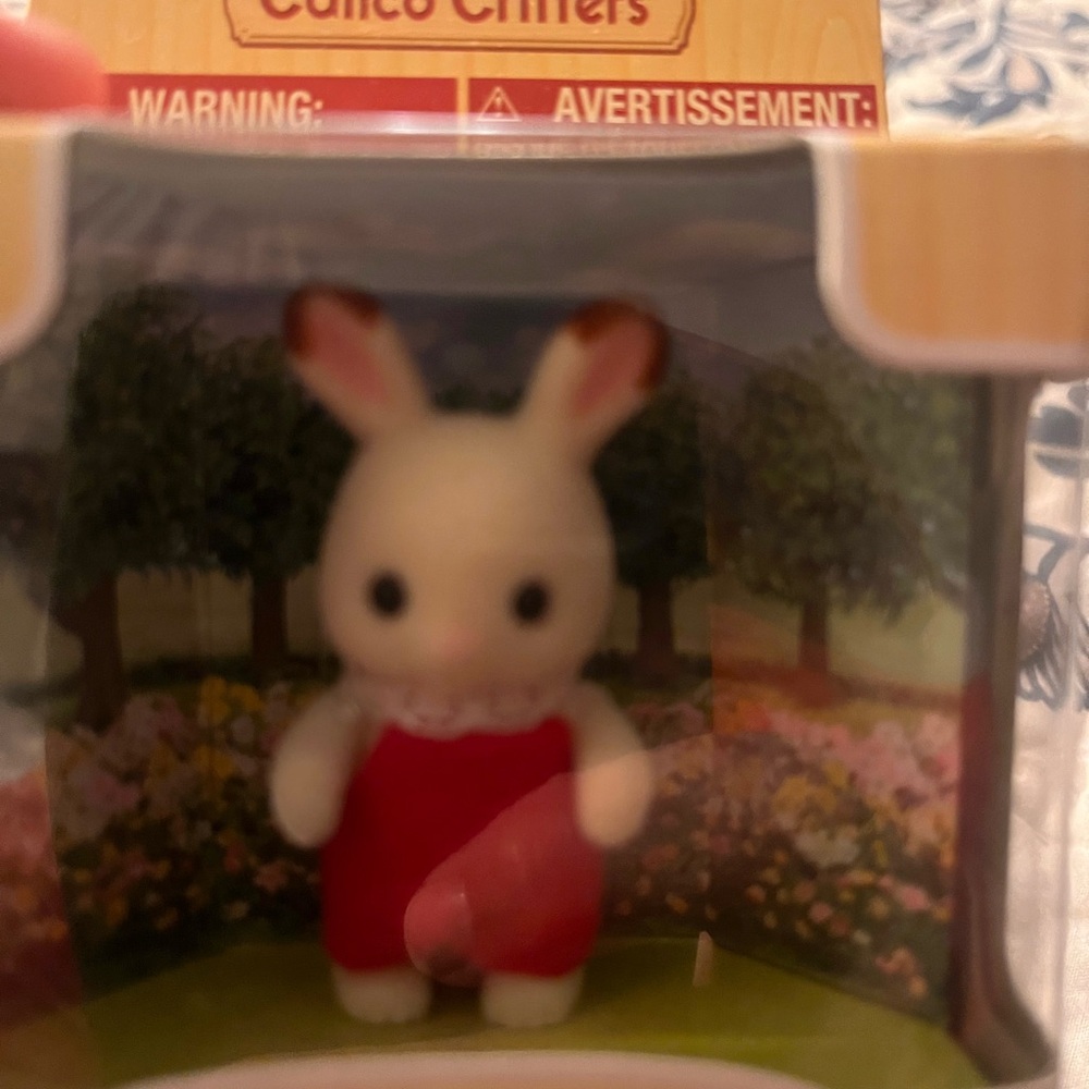 Calico Critters Chocolate Rabbit Baby Figure - Picture 2 of 5